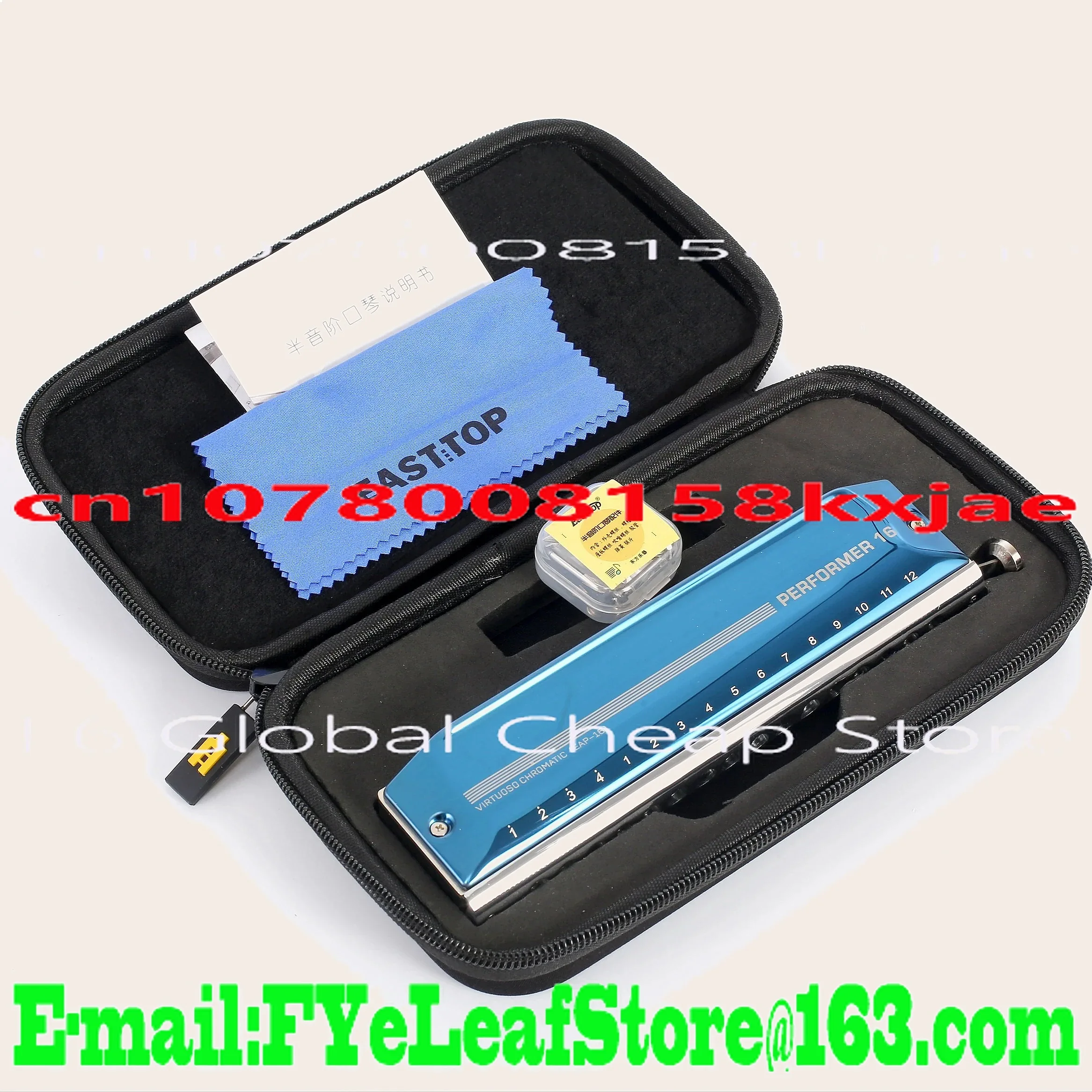 Easttop EAP-16 16 Holes Professional Chromatic Harmonica for Players Gift