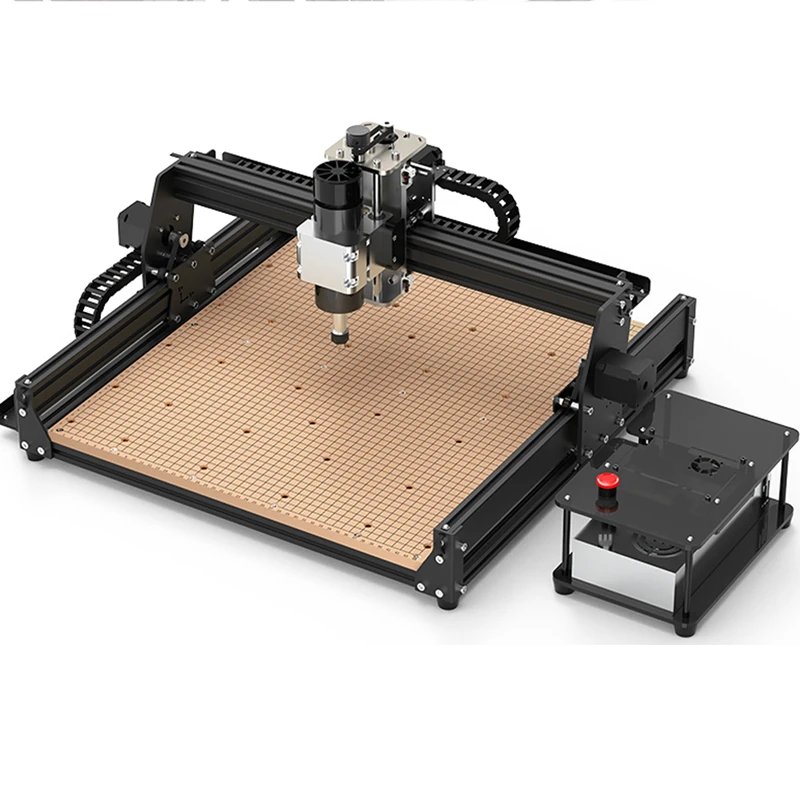 500W Milling Machine 3 Axis CNC Router Laser Engraving Machine Work Area 430*390mm Cutting Engraver for Wood Metal