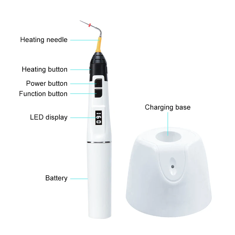 VVDental Cordless Gutta Percha Obturation System Gun & Pen Kit for Endodontic Root Canal Treatment Dental Equipment Dental Tool