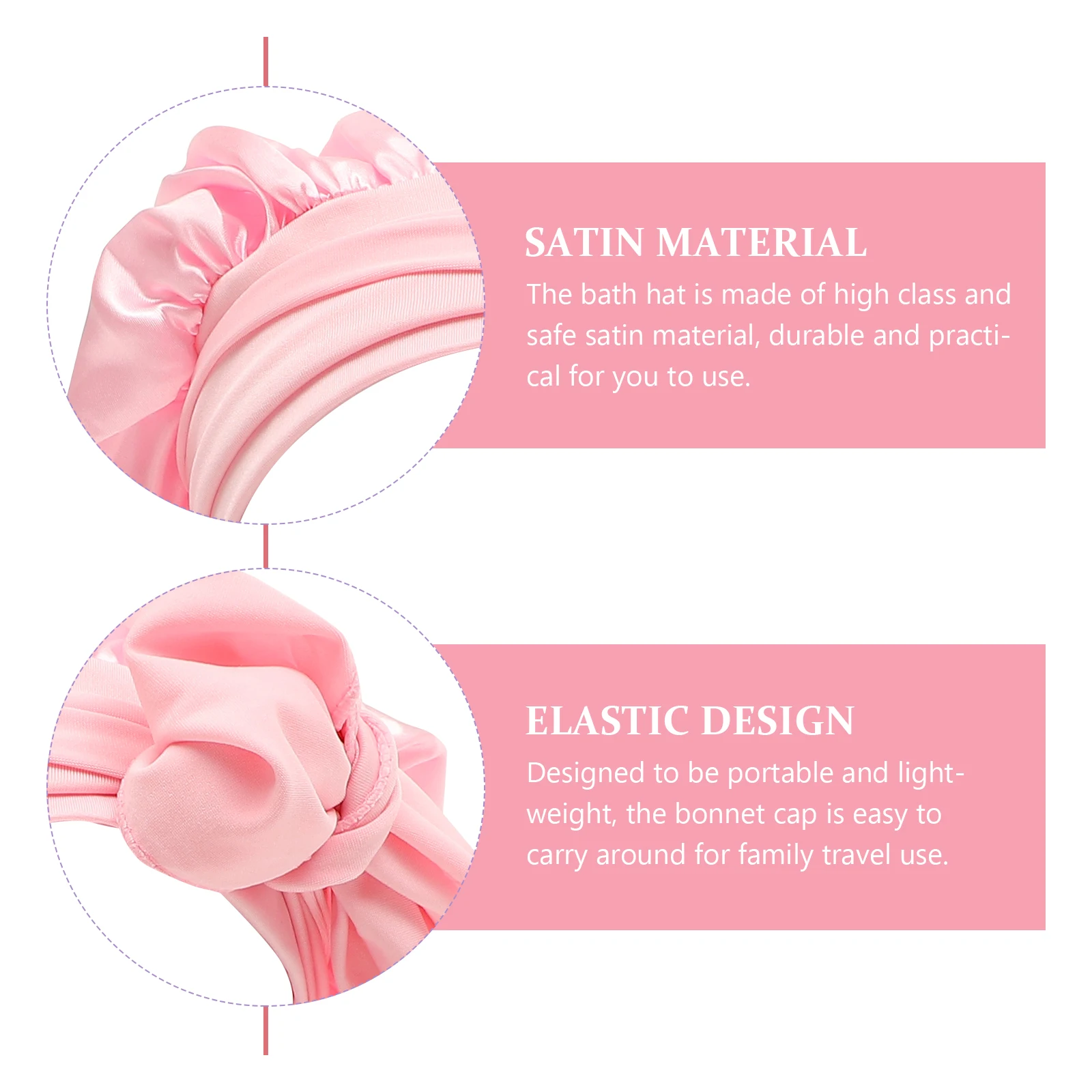 

Hair Sleeping Bonnet for Curly Creative Satin Hat Delicate Decorative Female Practical