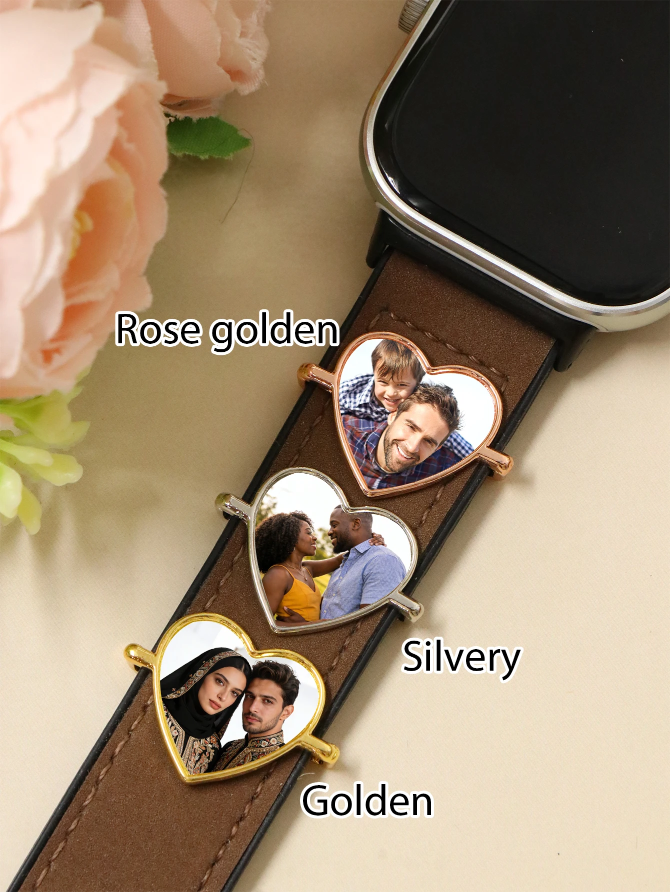 Custom Photo Watch Band Charm, Personalized Watch Charm Accessories, Customized Smart Watch Charm, Strap Decoration,