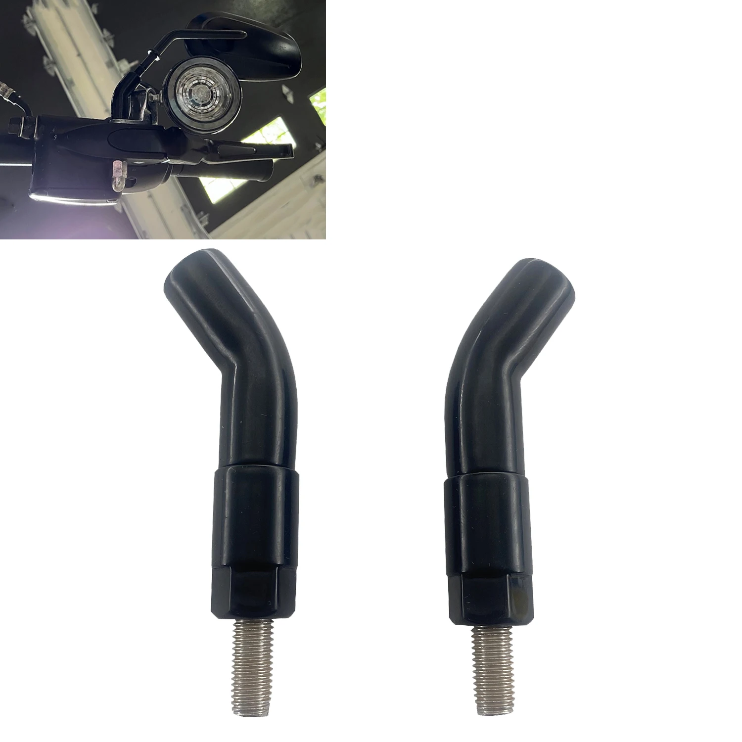 Extensor de haste de espelho retrovisor de 3 "para Harley Sportster Iron 883 XL883N Electra Glide Ultra Classic