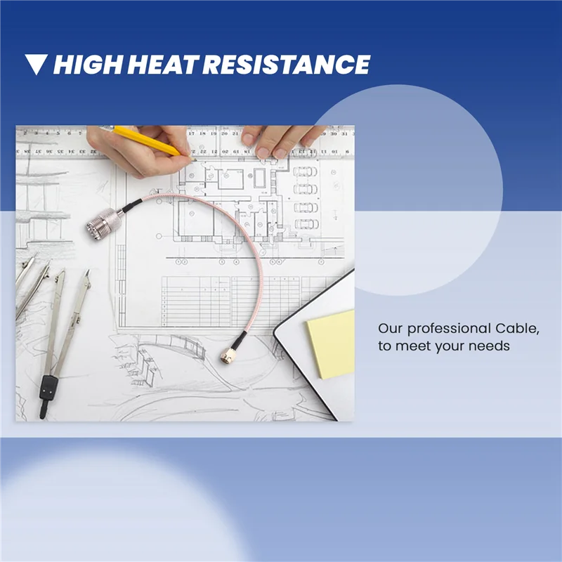 Handheld Antenna Cable SMA Male To UHF SO-239 Female Connectors-New