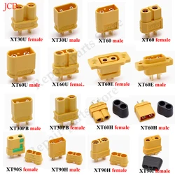 XT30PB XT60 XT60E XT60H XT90 XT90H XT90I XT90S XT90E T Plug Lithium Battery Socket Connector Male Female Gold Plated Banana Plug