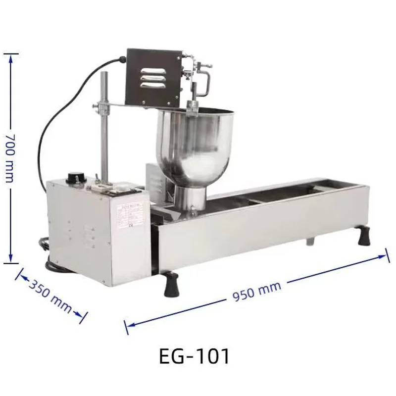 Commercial Electric Donut Maker, Spherical Cake Fryer, Automatic Counting, Includes 3 Sets of Pastry and Baking Molds