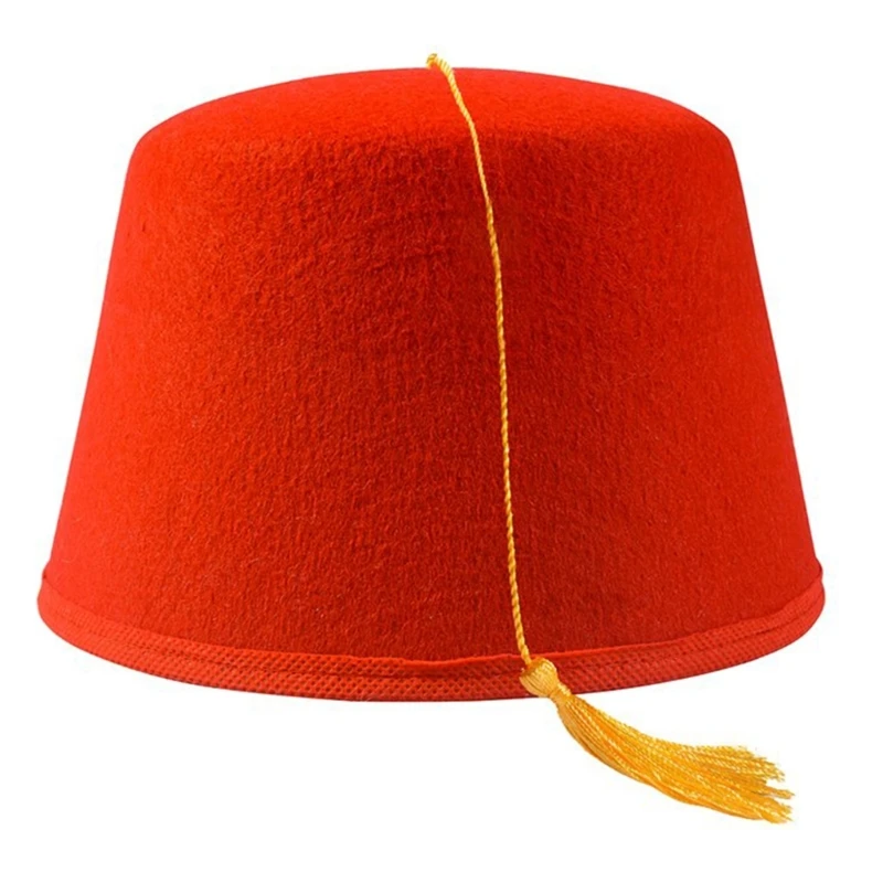 Fez Hat Moroccan Hat Modern Turkish Headpiece for Cultural Occasions Fancy Fez Hat Turkish Hat Eye-catching