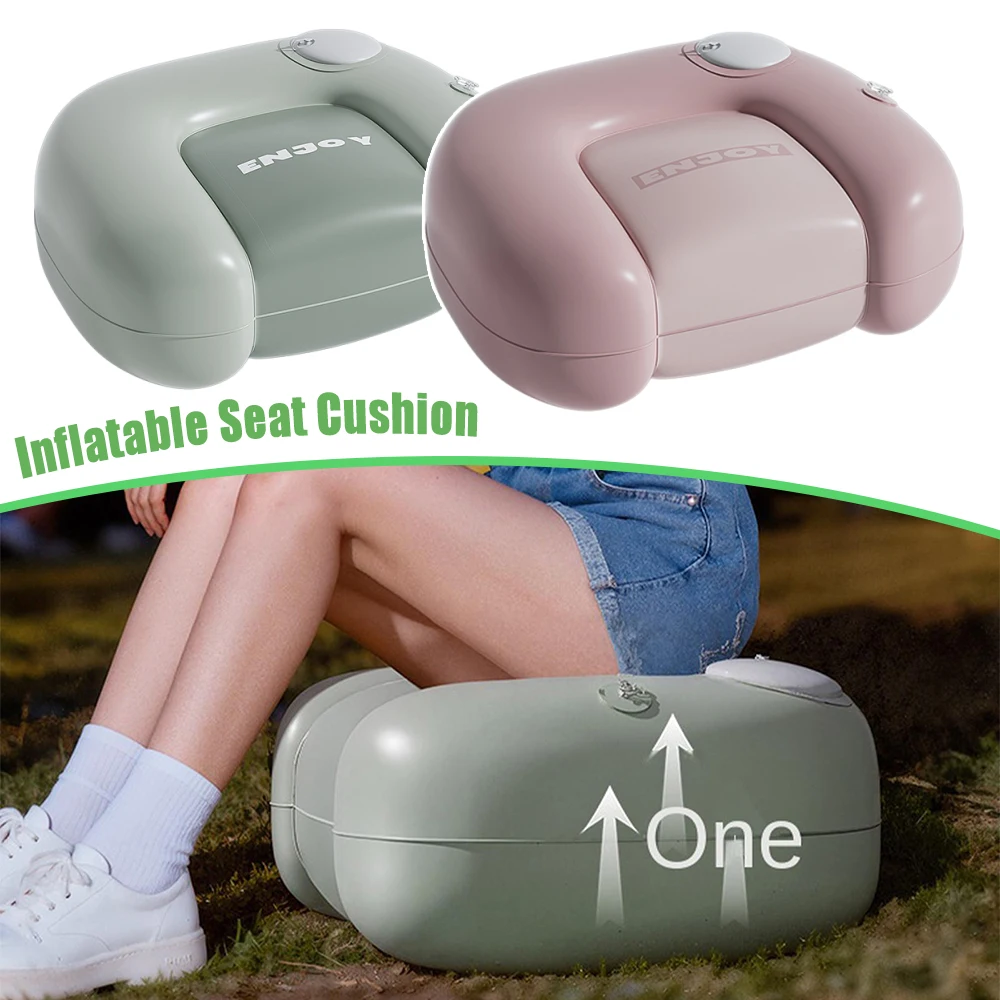 Aufblasbares Leichtgewicht-Sitzkissen für Outdoor-Wildcamping Reise-Bodenmatte Stuhlauflage für Musikfestivals Picknick Strand Camping