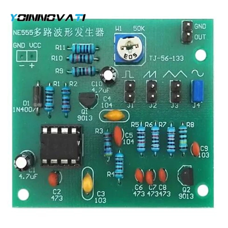 1pcs Sine Triangle Square Wave NE555 Multi-Channel Waveform Generator Module DIY Kits