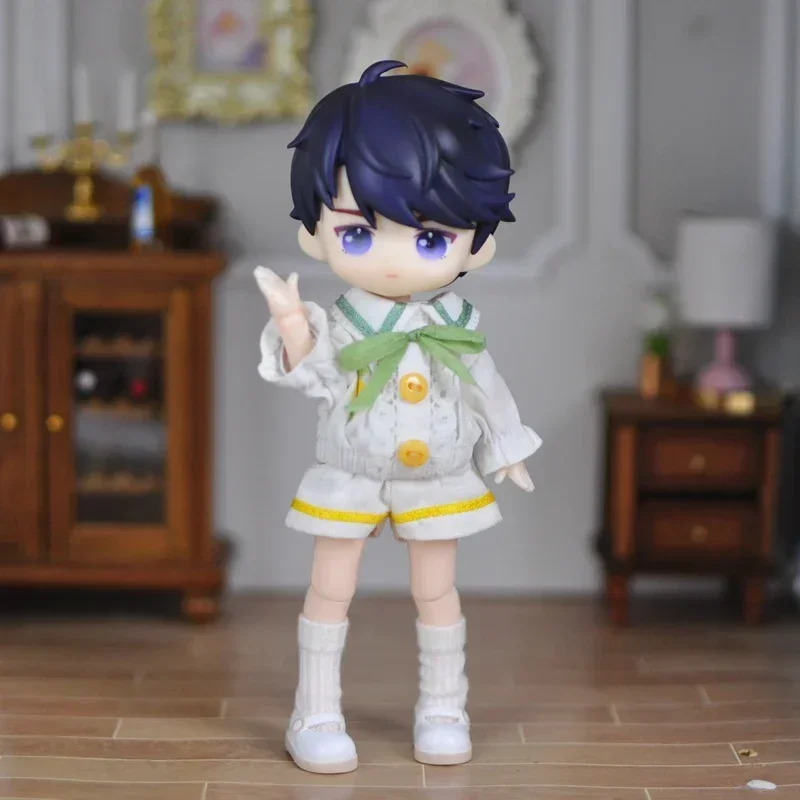 1/12 BJD boy doll replaces head and face OB11 doll hair and face mold For  GSC, Ymy Body, UFDOLL, Body 1/12Bjd Doll Accessories