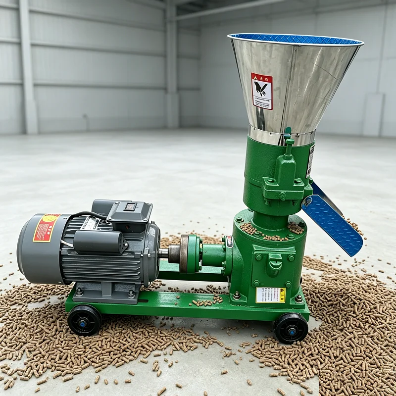 Máquina de Pellets para Alimento Animal de 100-150 kg/h - Granuladora Eléctrica para la Elaboración de Alimento para Pollos, Conejos y Ganado