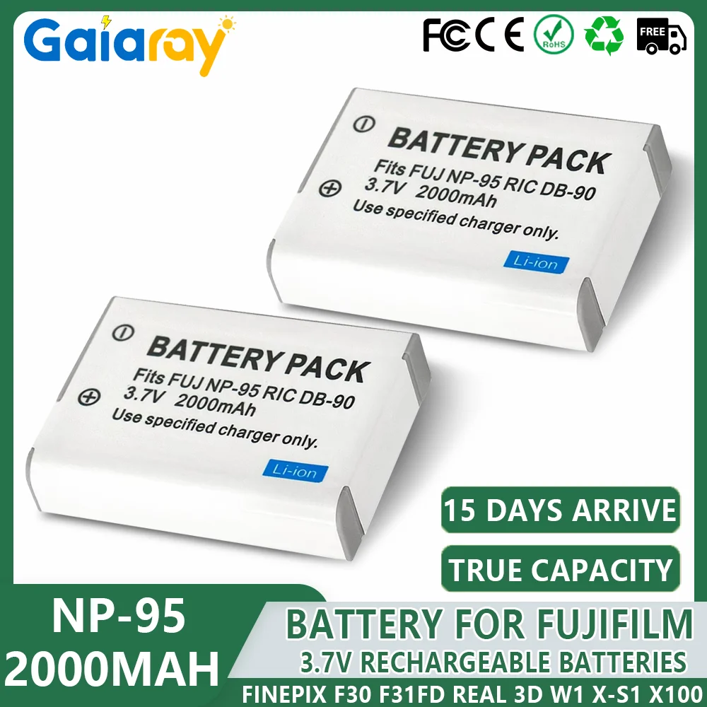 2000Mah NP-95 Bater… - image