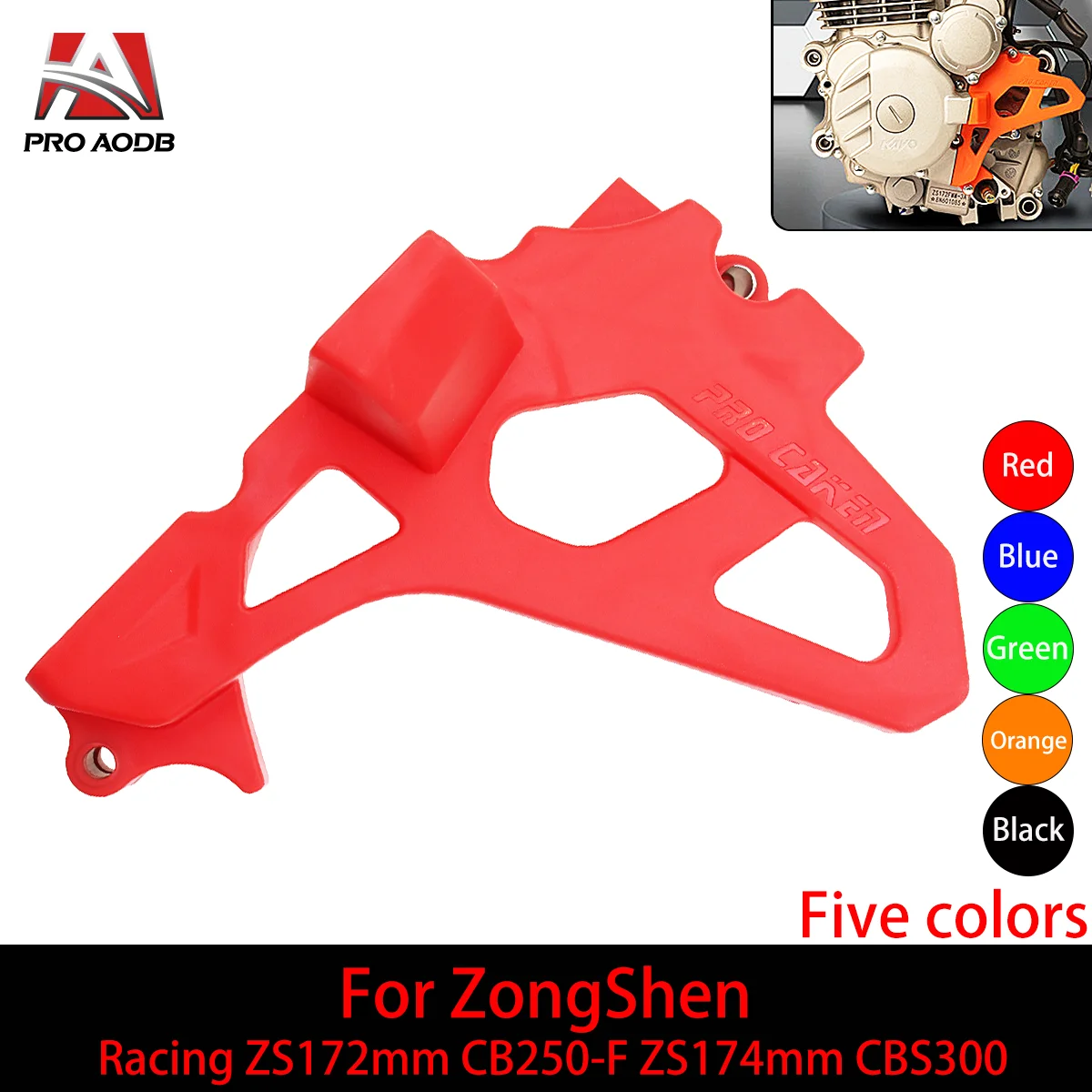 Motorcycle Engine Small Sprocket Gear Protective Cover Modification parts For Zongshen ZS172mm CB250-F ZS174mm CBS300 Motocross