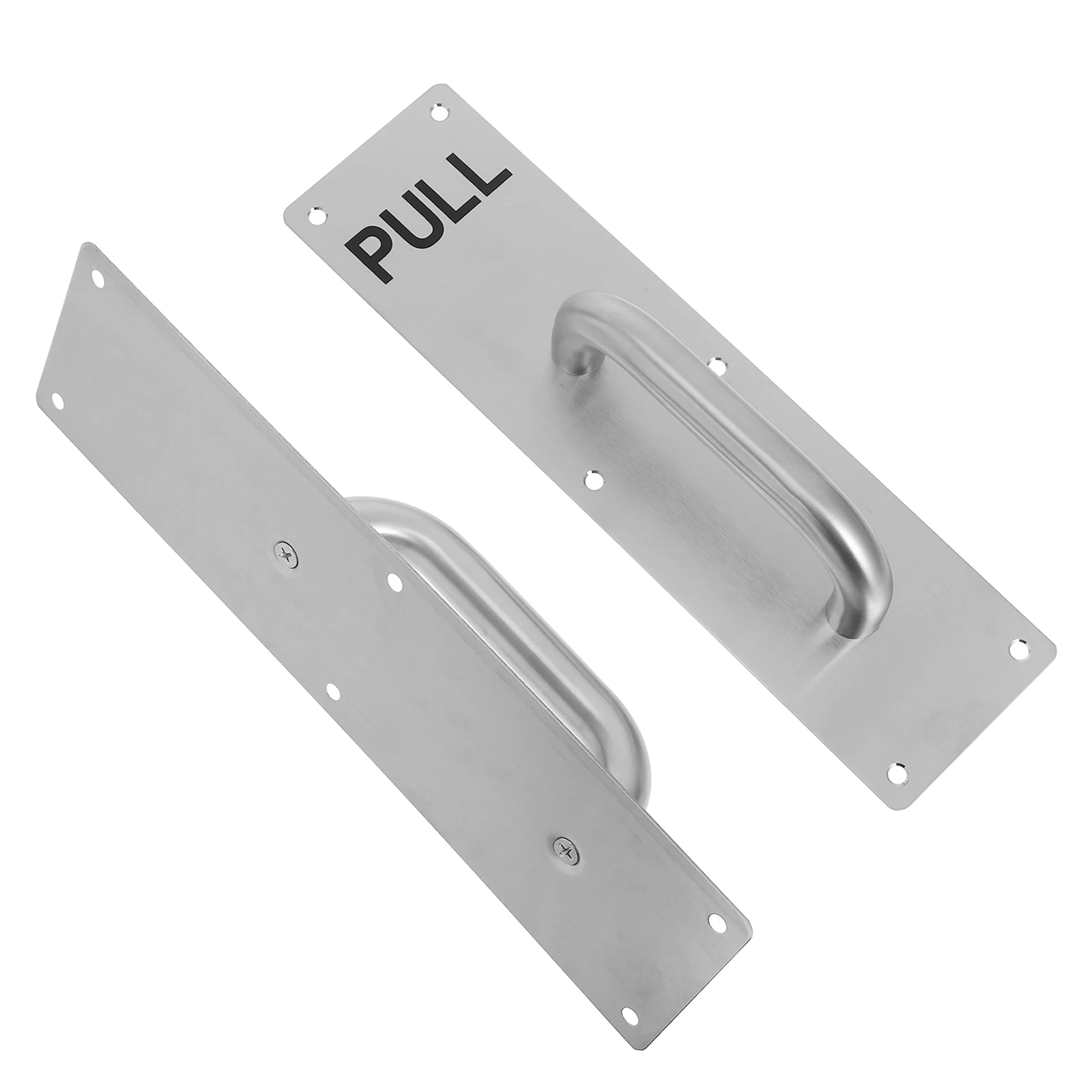 

Push Pull Sign Plate Stainless Steel Commercial Hardware for Office Hotel Restaurant Double Doors Passage Indicator Minimalist