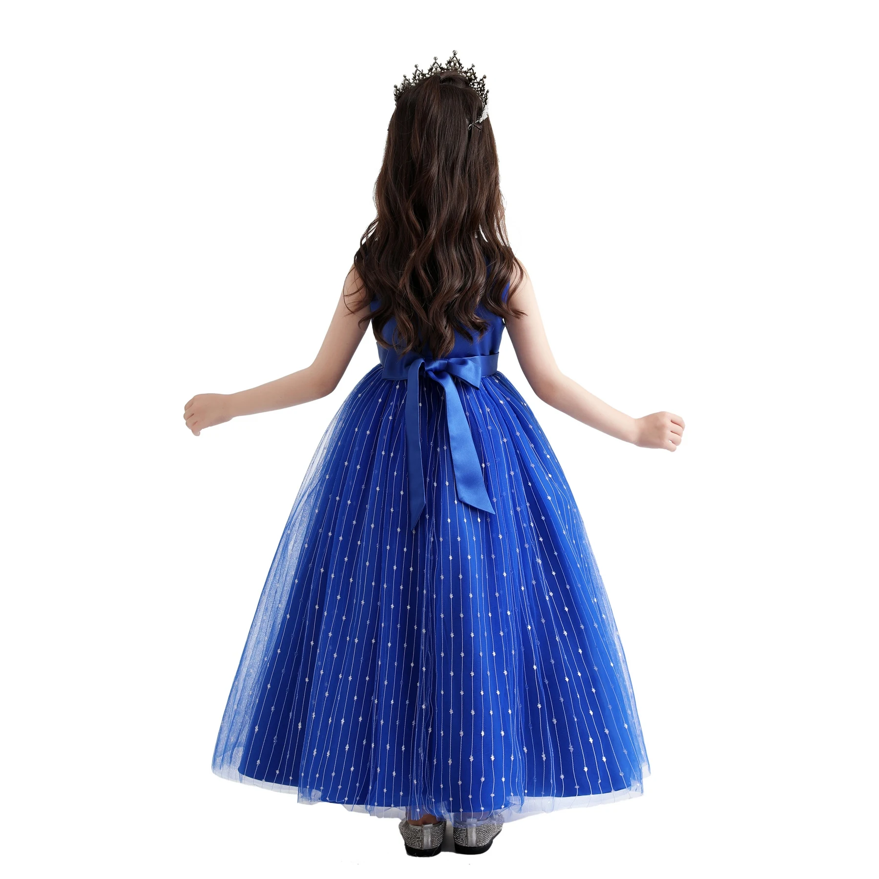 New Princess dress Large children\'s long dress Girl piano performance dress Festival party dress