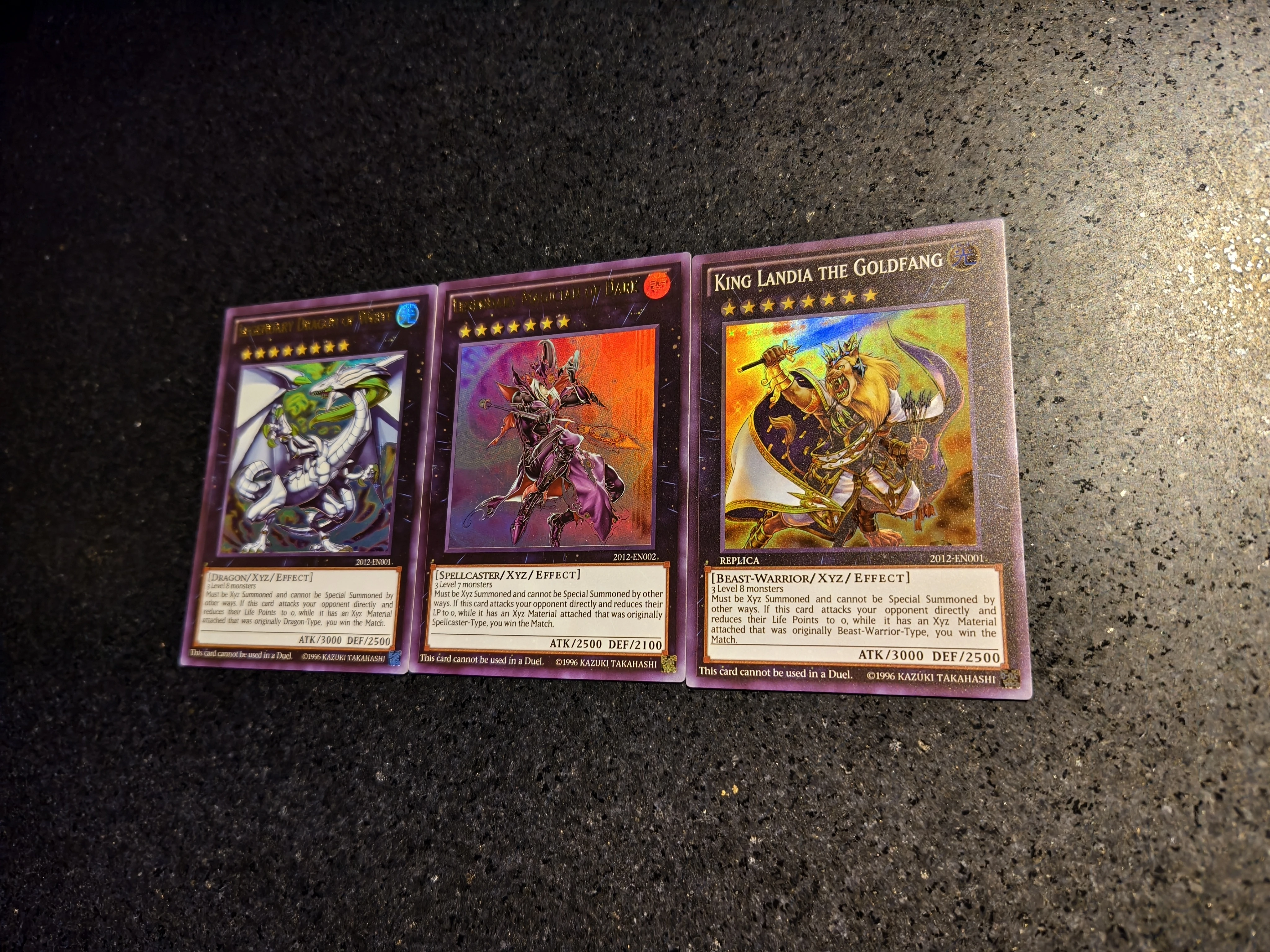 3pcs/set Yu-gi-oh!  2012 wcs Self Control Collect Signature Trading Flash Card Anime Cartoon Christmas Gift