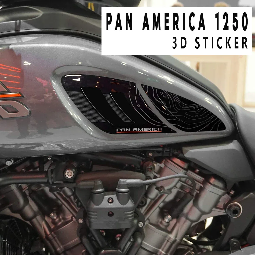 

For PAN AMERICA 1250 PA1250 PANAMERICA1250 2020 2022 Stickers Frontal protection fork Sticker 3D Protector Decoration kit