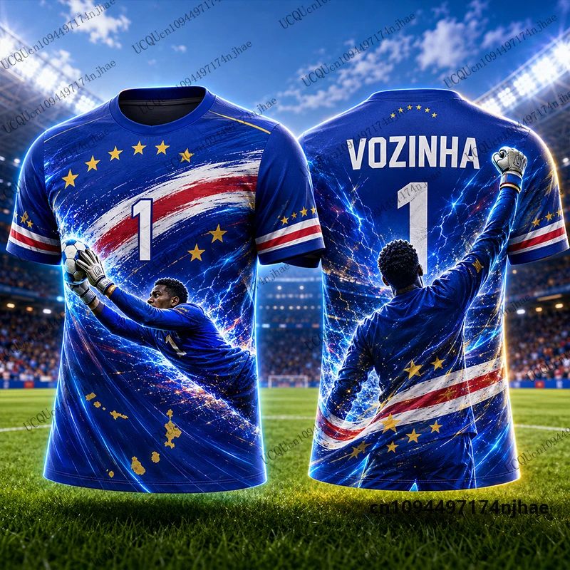 2026 Neue Kapverden Spezial-Vozinha # 1 bedrucktes Fußballtrikot für Kinder, T-Shirt, Sporttraining, Herren-T-Shirts, lässige Oberteile für Kinder/Erwachsene – Detail 7