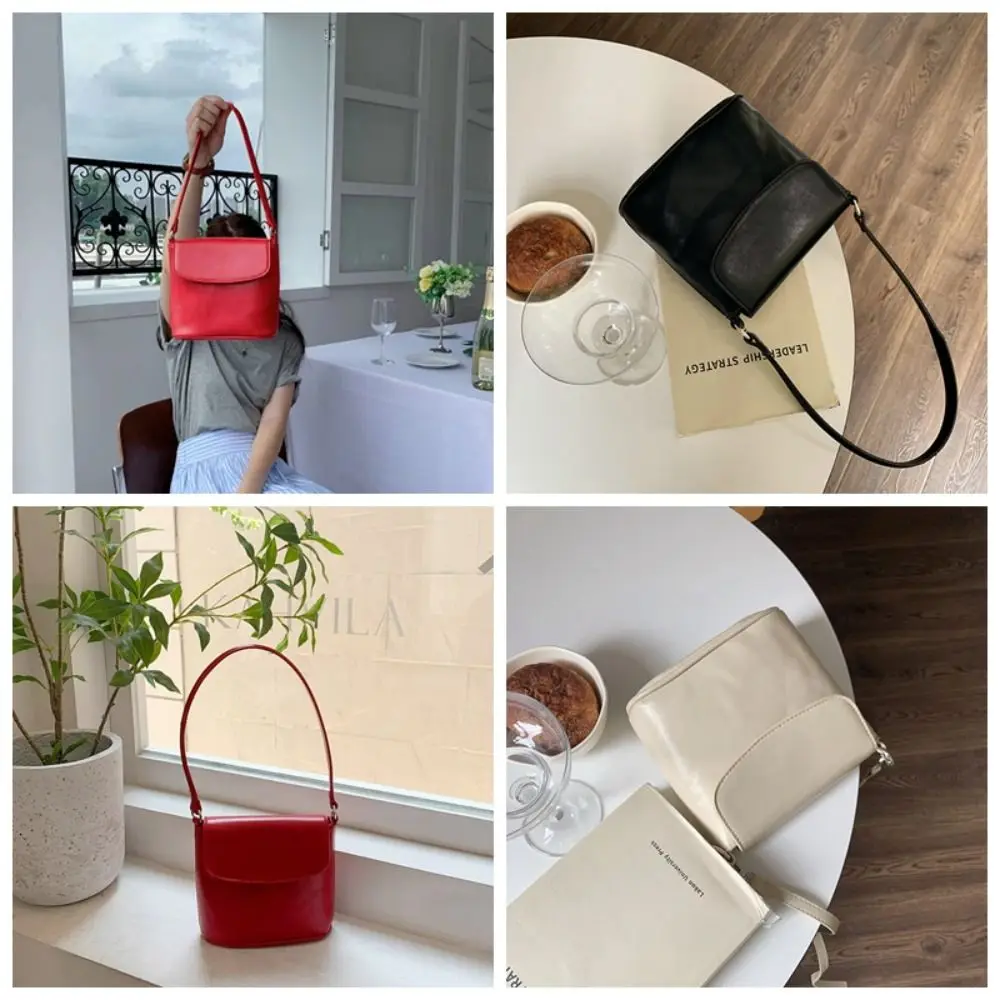 Tragbare große Kapazität einfache Umhängetasche einfarbige Handtasche pu quadratische Tasche Modedesign koreanischen Stil Umhängetasche Reise