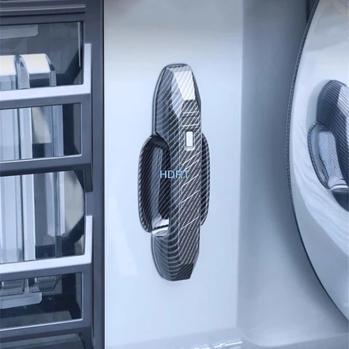 Imagen 2 del producto Pomo de puerta de estilo de coche, marco de cuenco, cubierta de manija de puerta trasera, Protector de moldura, accesorios de decoración para Chery Jetour T2/Traveler 2023 +