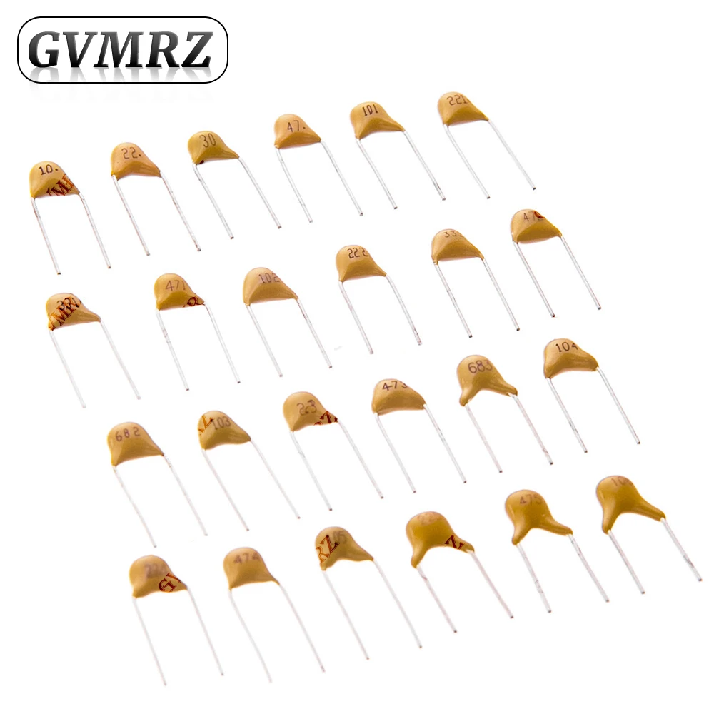 50V Monolithic Ceramic Capacitor DIP Type Assorted Values 10pF–10uF Through Hole Electronic Component