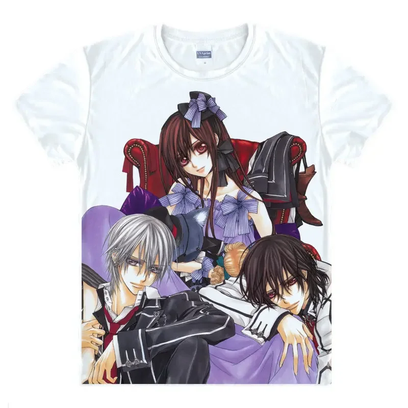 Coolprint Japanese manga Vampire Knight T-Shirts anime shirt of Kurosu and Kuran Yuki, Cartoon Printing Shirt Japanese