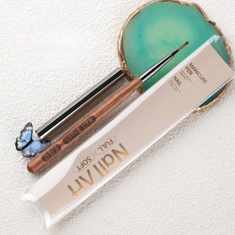 1-2개 전문가용 네일 체크 무늬 아트 브러쉬, 체크 무늬 네일 드로잉 페인팅 라인 브러쉬 DIY 디자인 UV 젤 연장 매니큐어 도구