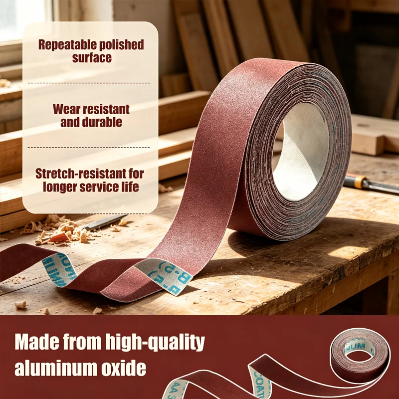 4/6 Abrasive Tool Sandpaper Roll 6 Meter 25cm Width Sanding Paper Emery Cloth Roll Grit 80 150 240 320 400 600 Polishing Bel