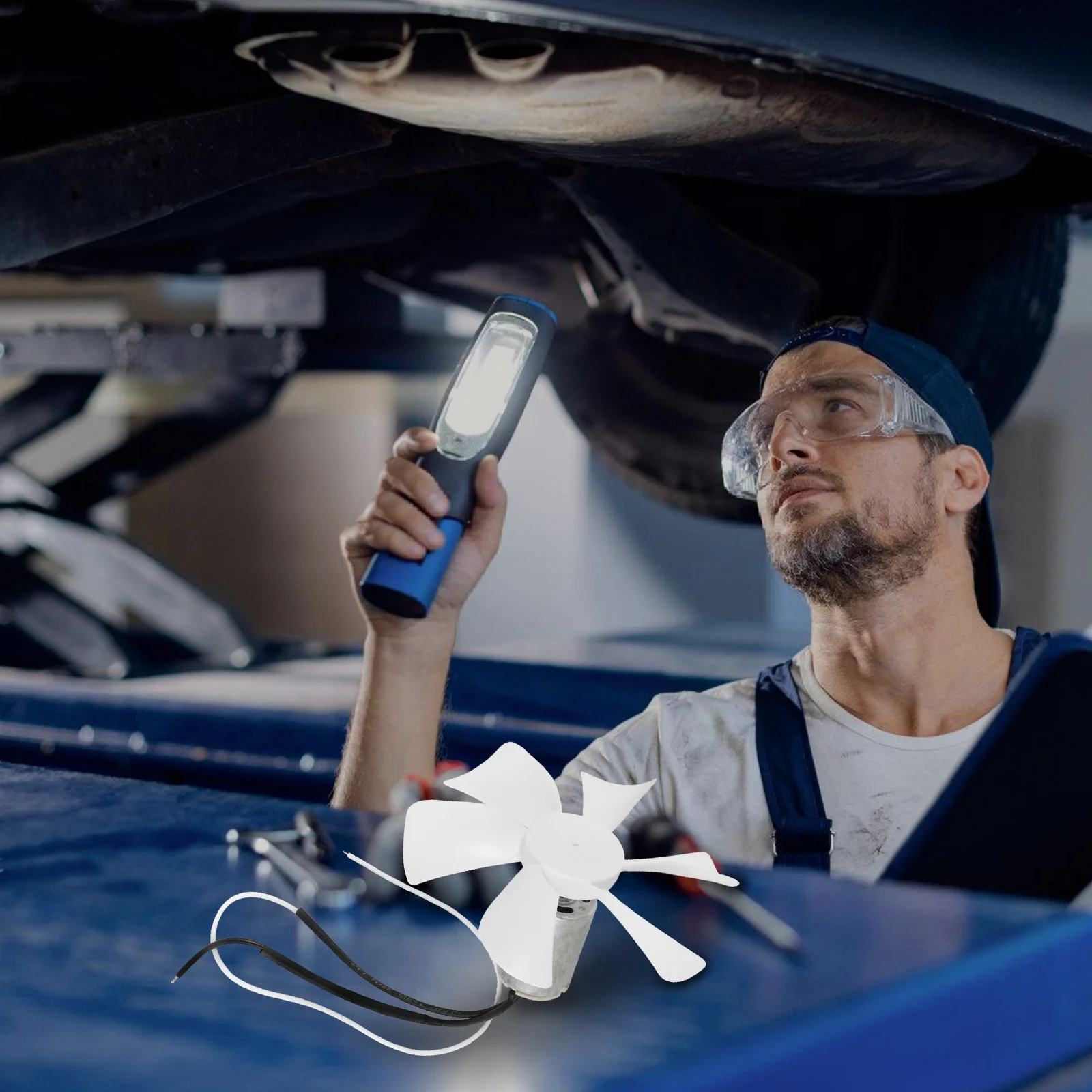 

6 Inch Rv Vent Fan D-Shaped Bore Replacement for Bathroom Roof Exhaust Fan Round Bore Vent