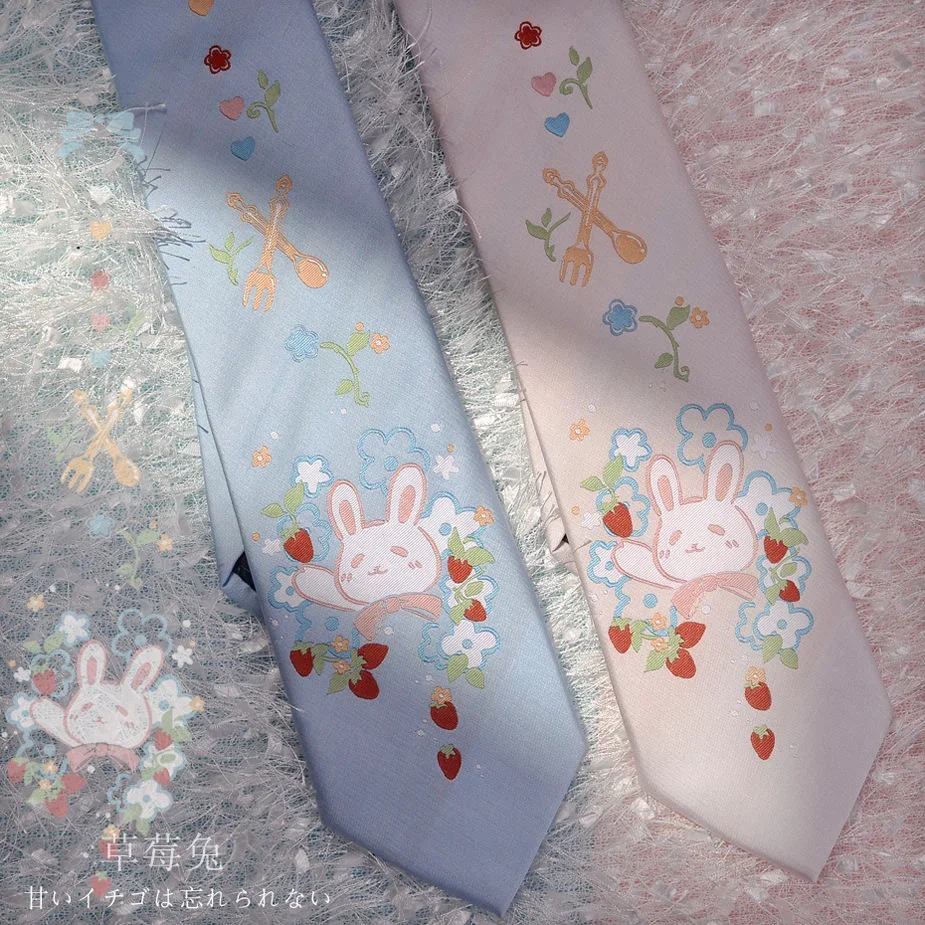 Anime Tie Accessories JK Uniform Rabbit Cosplay Student Harajuku Kawaii Lolita Girl Women Gift Prop cosplay homme