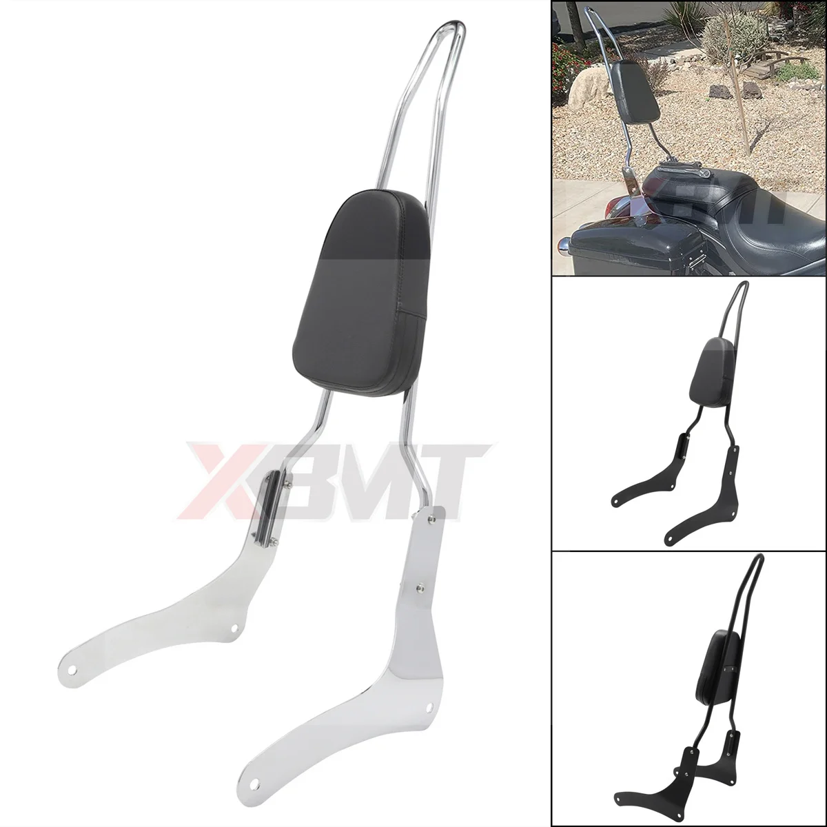 

Motorcycle Backrest Sissy Bar For Kawasaki Vulcan 900 VN900 Custom Classic 1996-2023