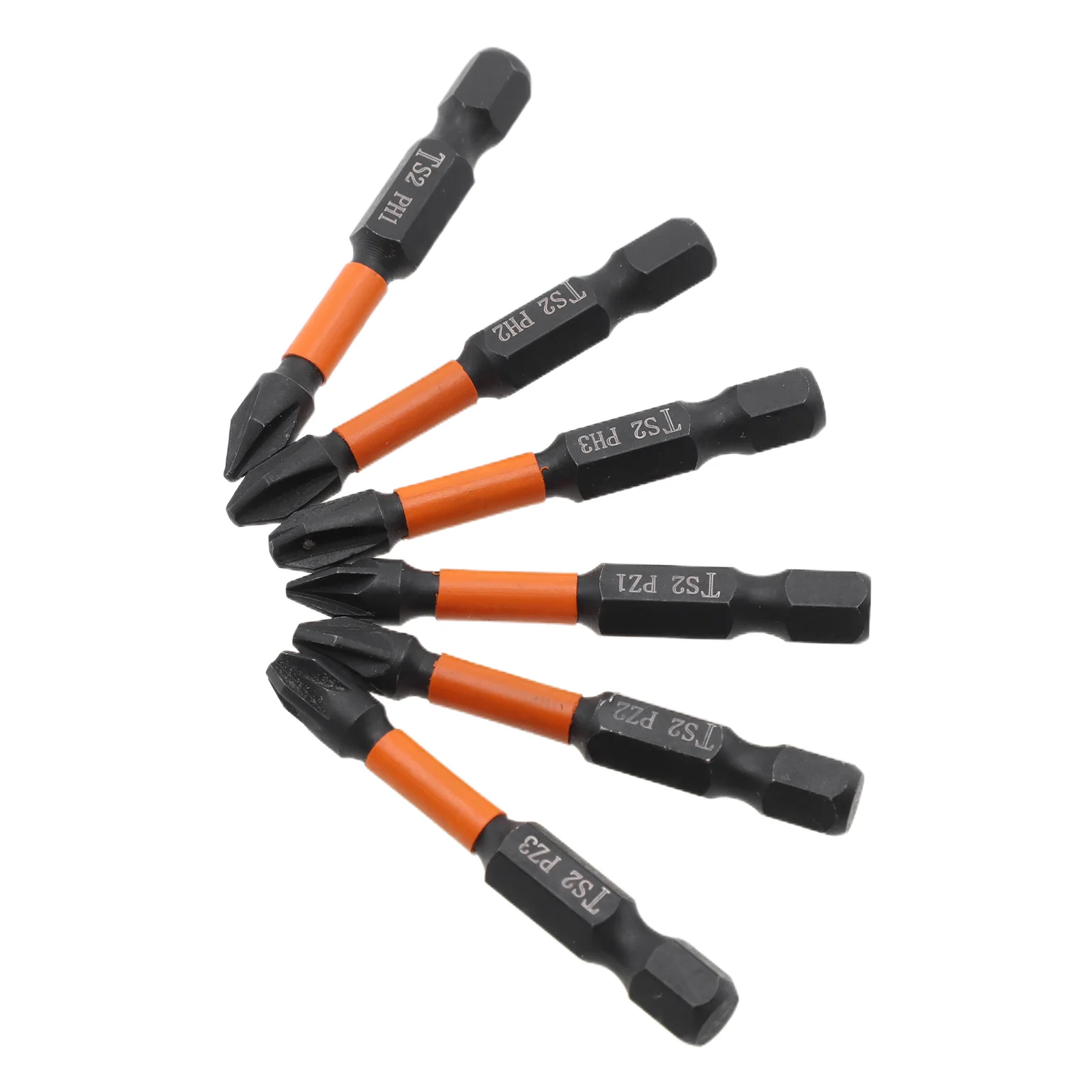 6pcs Magnetic Torx Screwdriver Bits Set PH1 PH2 PH3 PZ1 PZ2 PZ3 1/4 Hex Screw Driver Bits Screwdriver Bit Holder Hand Tool