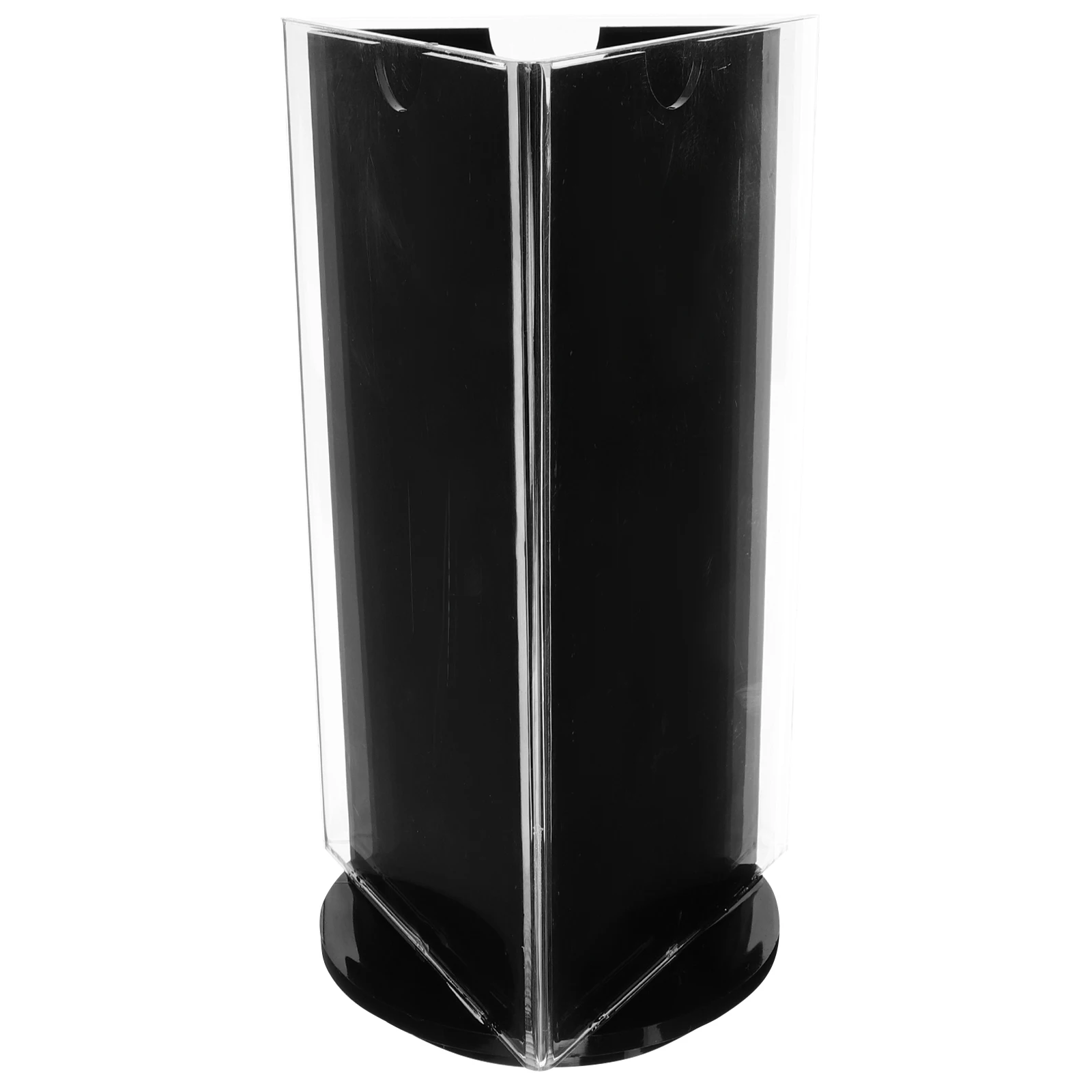 

Rotating Acrylic Sign Holder Clear Menu Display Stand 2 Pack Tabletop Paper Holder For Restaurants Cafes Hotels Multi-Use Label