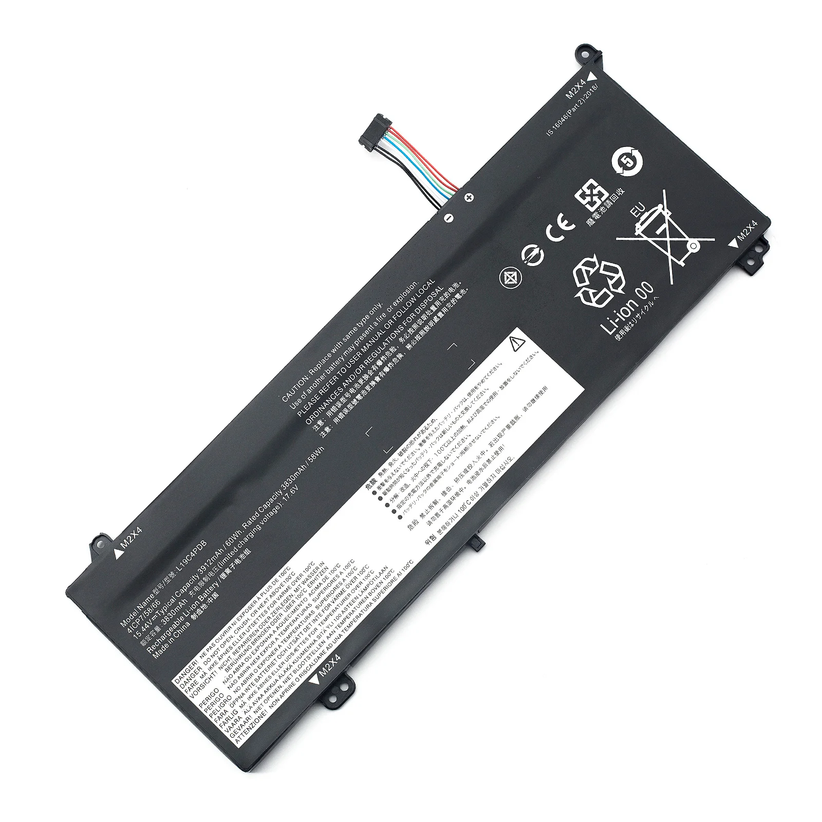 Bateria para Lenovo ThinkBook 14s, BVBH, L19C4PDB, L19M4PDB, 60WH, Ioga, 14, 2021, G2, G3, 15, SB10Z21205, 5B10Z21209