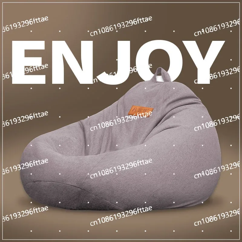 

Single Cotton and Linen Lazy Sofa Bean Bag, Lunch Break Small Apartment Tatami Single Lazy Sofa Chair