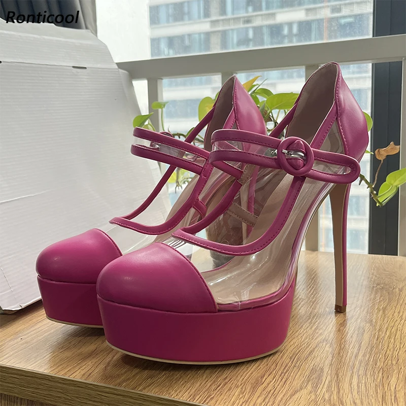 

Женские туфли на высоком каблуке ручной работы Ronticool — изысканное ремесленное мастерство для потрясающего стиля и превосходного качества, большие размеры США 5-20