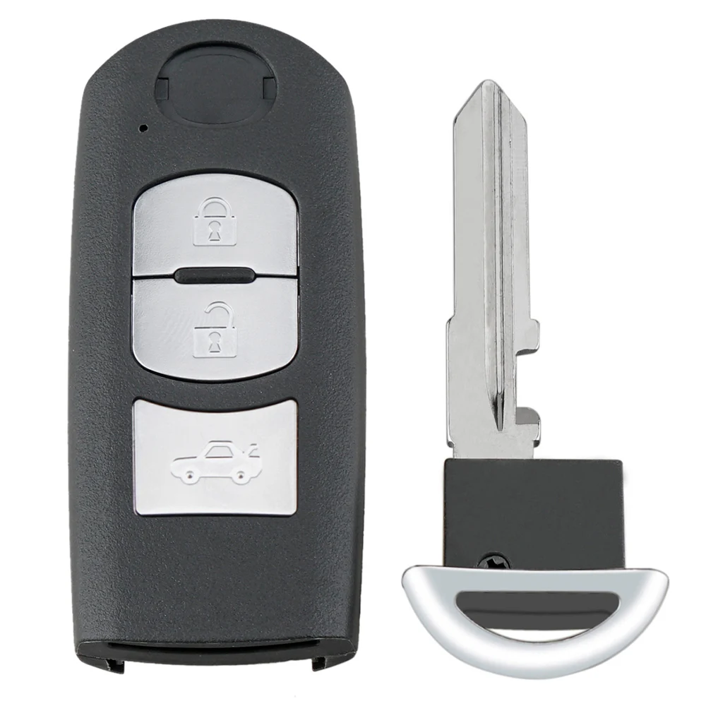 3 Button Car Remote Key Fob Case Shell Fit for Axela Atenza 2015-2018 ID49 Chip SKE13E-01 SKE13E-02 433MHz Smart Key Shell Cover