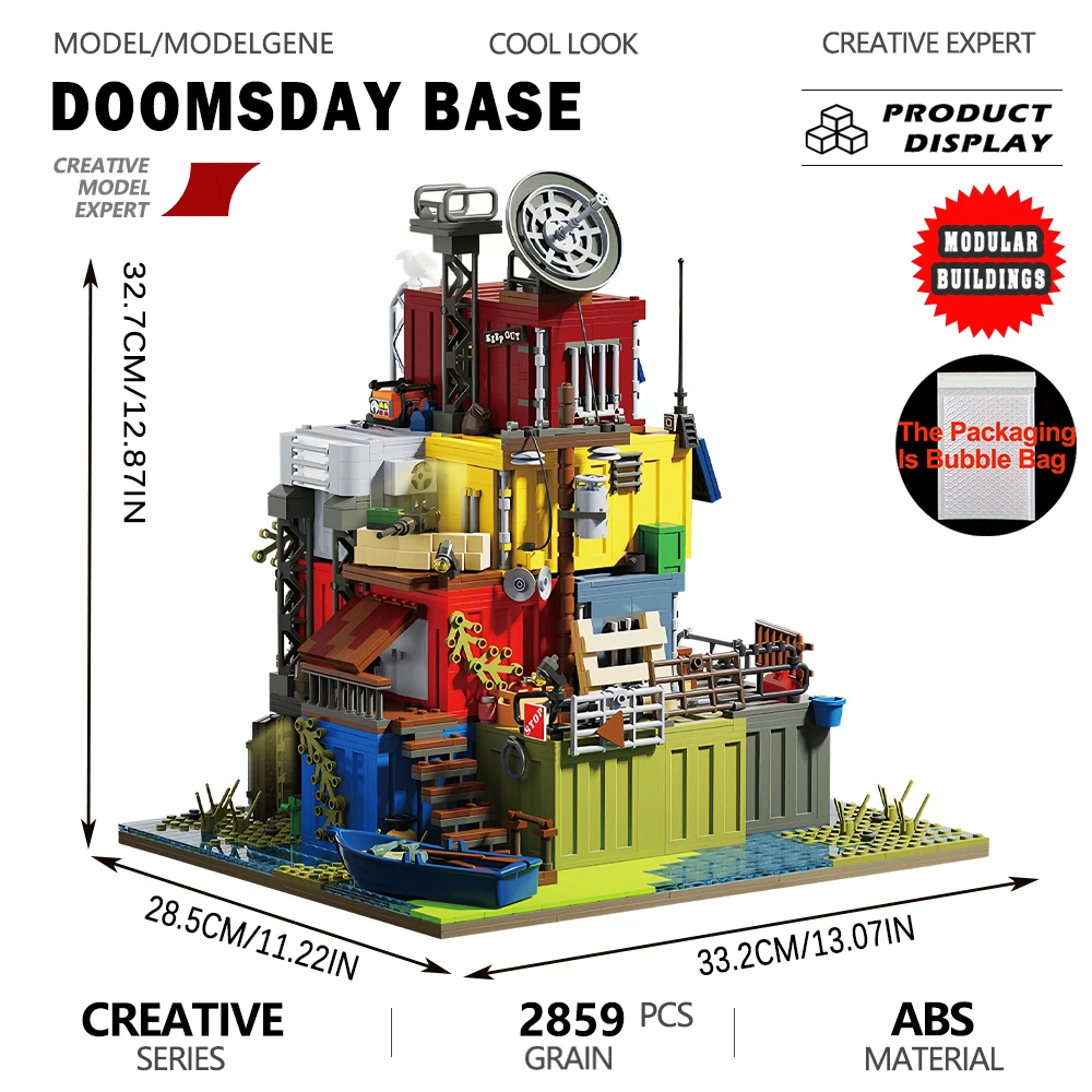 Apokalyptische Überlebensbasis Modellbausteine Spielzeug-Geschenkset für Diorama-Erstellung und Taktische Szenenlayout-Gestaltung