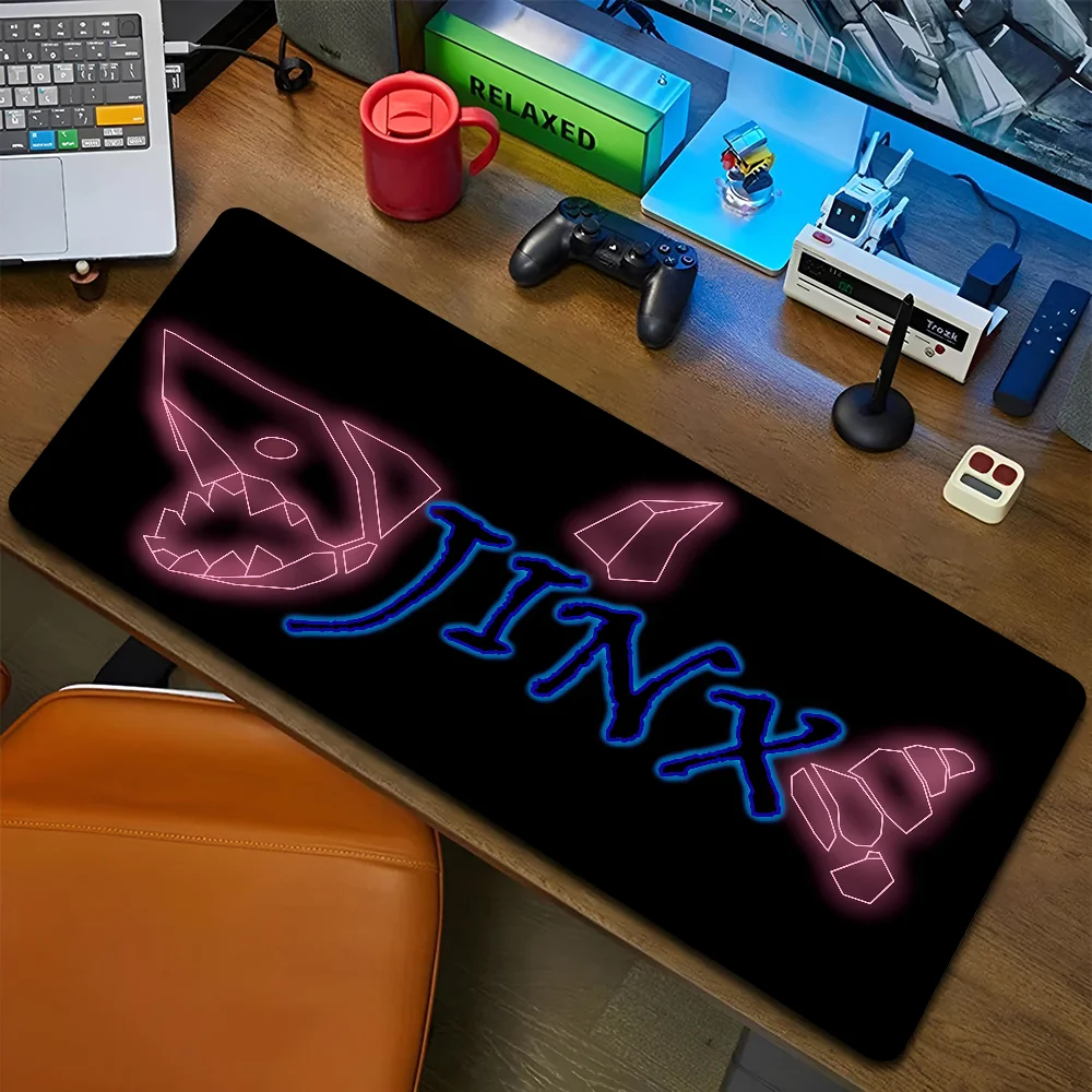 1pc Jinx Non-slip Mouse Pad Suitable For Office Computers Laptops E-sports Game Desk Mats XXL Keyboard