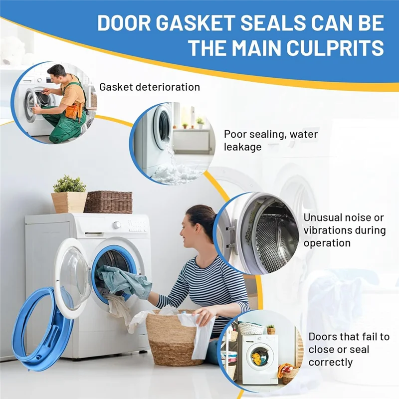 

A7THK-WH05X29521 Gasket For GE Washing Machine, Washer Door Boot Gasket Seal Replacement Washing Machine Door Seal