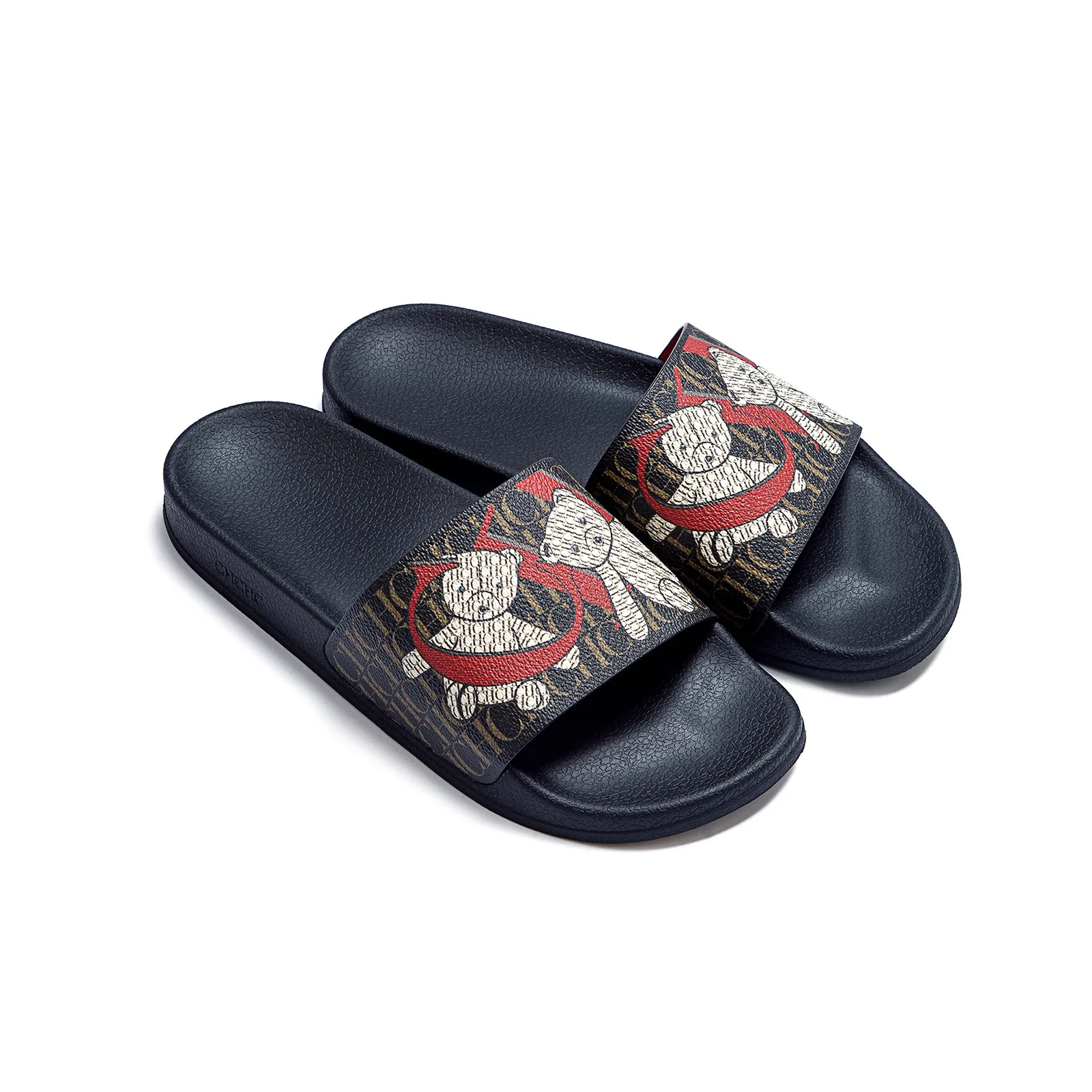 CHHC Female Flip Flops Letter Printing Multi Scene Silicone Beach Slippers Waterproof Summer Outdoor Sandals