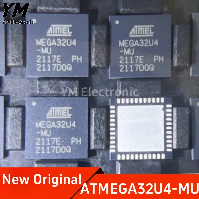 New Original ATMEGA32U4-MU QFN-44 Chip 8-bit Microcontroller 16MHZ