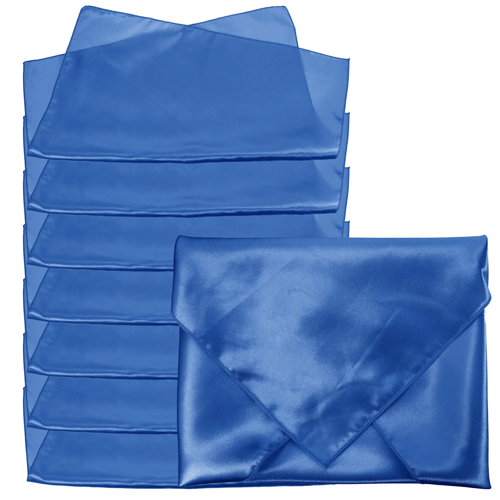 

8 Pcs Satin Napkins Cloth Dinner Party Washable Fabric Napkin 43x43cm Absorption Table Cloth NapkinsReusable