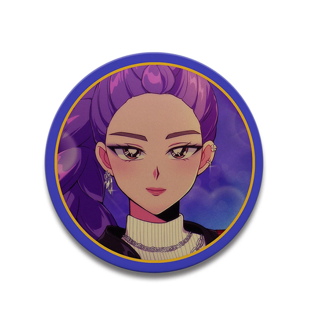 58mm Anime K-Pop KPop Demon Hunters HUNTR/X SaJaboy Cosplay COSTUME Badge Pin SPTE Tinplate Brooch﻿ Prop Gilf