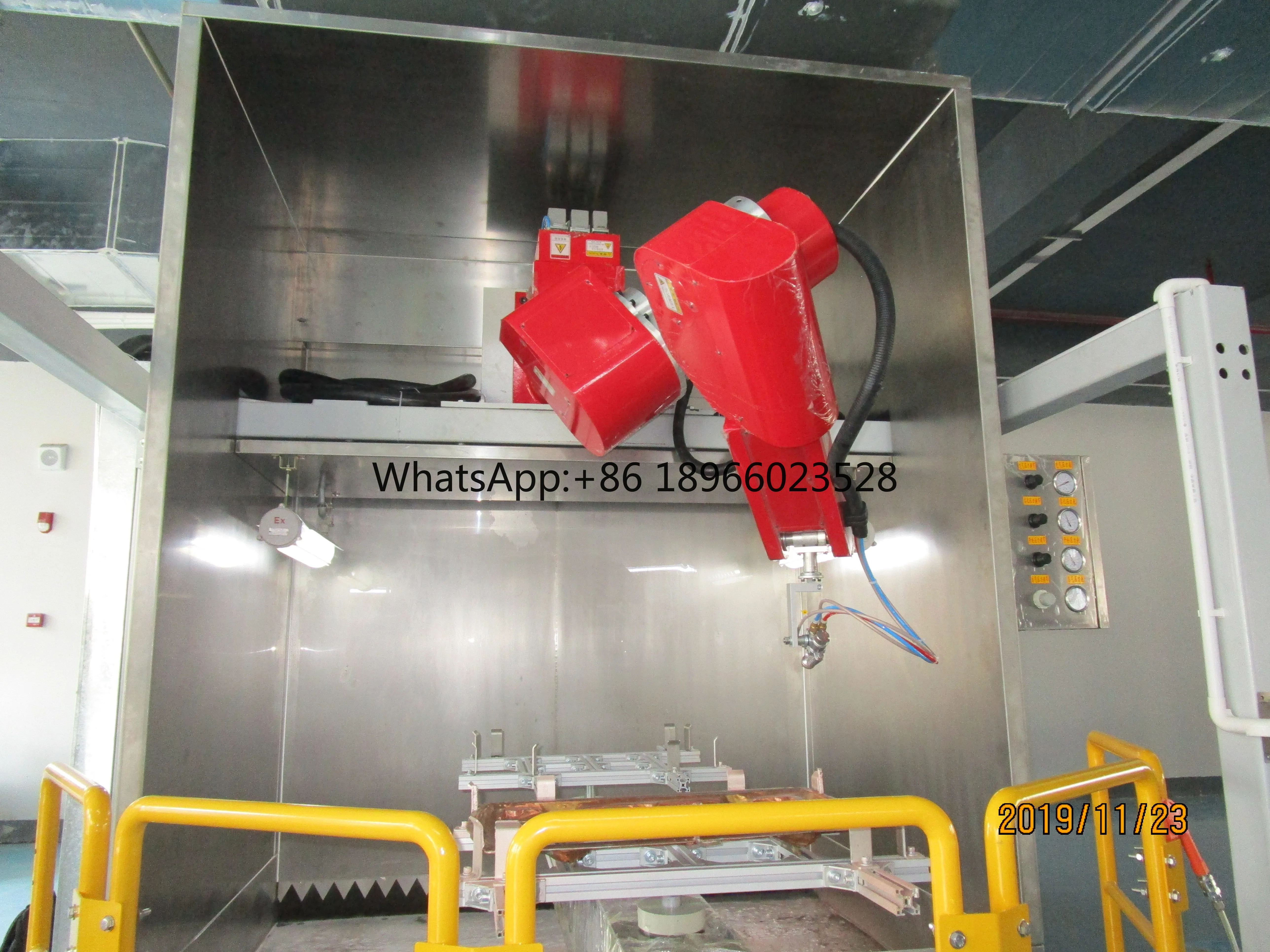 Robotic Spray Application Line: Advanced Robotic Paint Spraying Equipment Featuring Spray Coating Robotic Arm