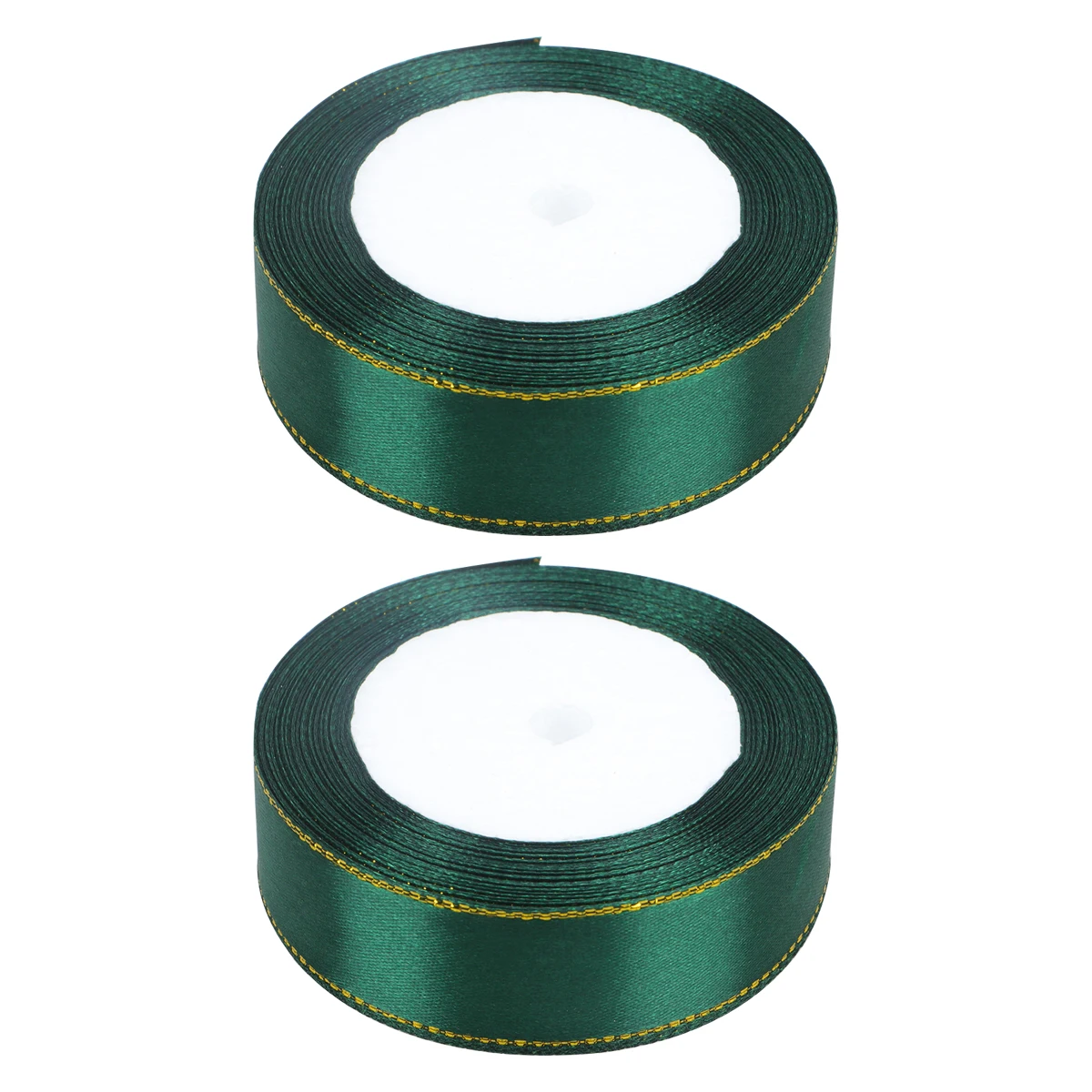 

Gift Wrapping Ribbon 2 Roll Dark Green DIY Ribbons Party Decoration Wedding Birthday Holiday Packages Present Craft Elastic Band