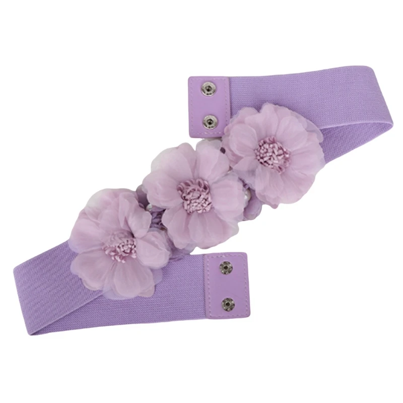 

Elastic Corset for Dress Flower Cincher Belt Elegant Corset Belt Waist Shape Belt Female Girdle Waiststrap for Shirt