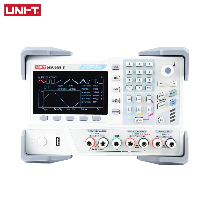 UNI-T programovatelná stejnosměrný energie poskytnout nastavitelný UDP3305S-E UDP3305S 30V 5A lineární energie poskytnout laboratoř elektrické napětí regulátor spínač