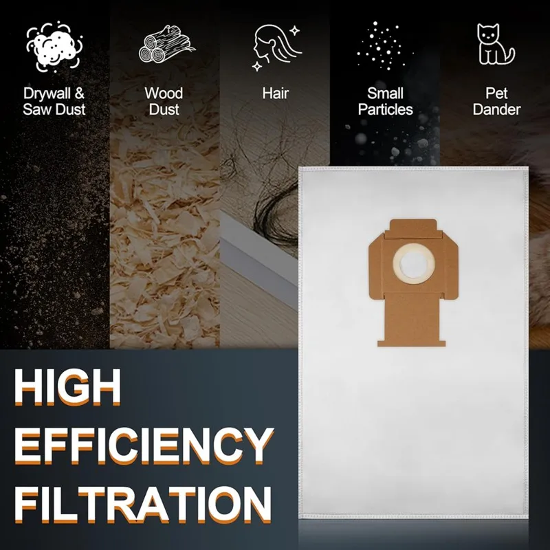 

AC39-12PCS DWV9402 Мешки для сбора пыли для пылесоса, сменные, нетканые