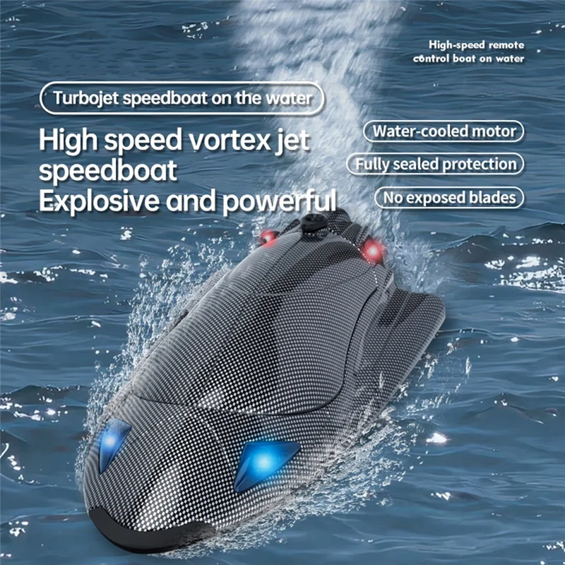 HFES RC ボート 25+ 高速リモートコントロールボート プールや湖用 2.4 GHZ RC ボート 大人 子供用 充電式バッテリー交換付き