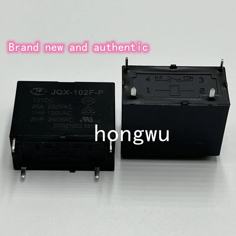 100% Original New 1PCS/ JQX-102F-12VDC  JQX-102F-P-12VDC  relay  20A  4pins